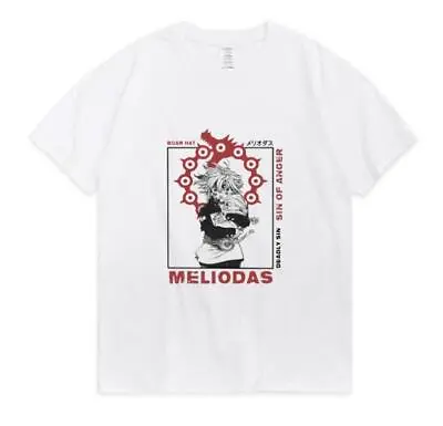 Buy The Seven Deadly Sins Meliodas T-shirt Cotton Oversized Short Sleeve Tee Tops • 16.79£
