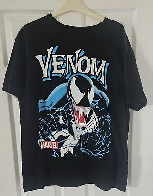 Buy Official Marvel Mens Venom Antihero T-shirt Black XL • 9.99£