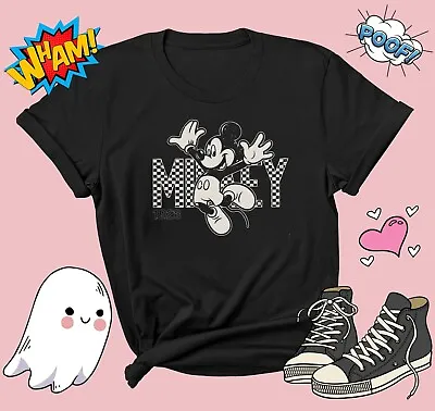 Buy Mickey Minnie Checkered T-shirt T Shirt Men Women Unisex Tshirt G792 • 12.95£