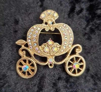Buy Disney Themed Cinderlla Pumpkin Carriage Brooch Vintage Inspired Jewellery • 4.99£