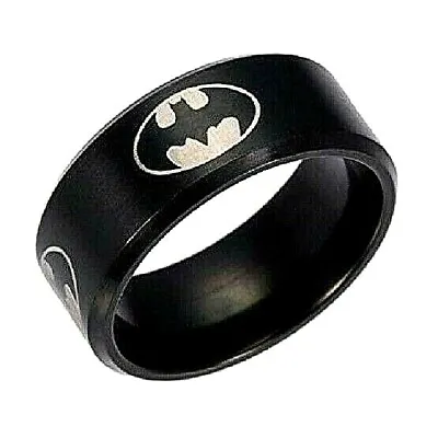 Buy BATMAN Ring Stainless Steel Ring Sz 10, Sz 11 Mens Ring Batman Jewelry Christmas • 17.91£