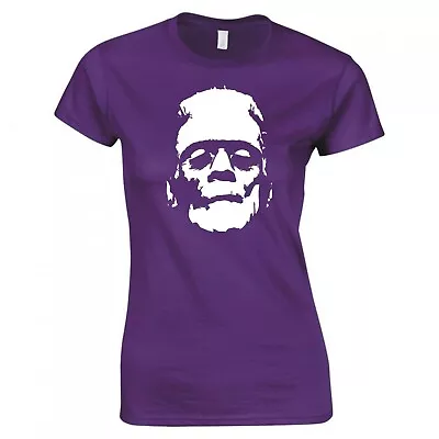 Buy Inspired By Boris Karloff  Frankenstein  Horror Ladies Skinny Fit T-shirt • 12.99£