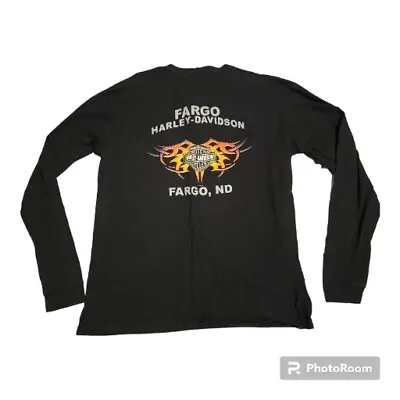 Buy Harley Davidson Fargo, ND Long Sleeve Shirt RN 72199 FREE SHIPPING  • 19.25£