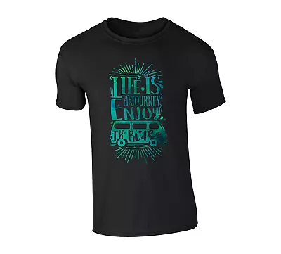 Buy Life Is A Journey Unisex T Shirt - Holiday Trip Fun Cool Surf Van Travel Chic • 12.95£
