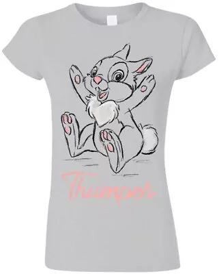 Buy Ladies Bambi Thumper Rabbit Official Tee T-Shirt Womens Girls • 15.99£
