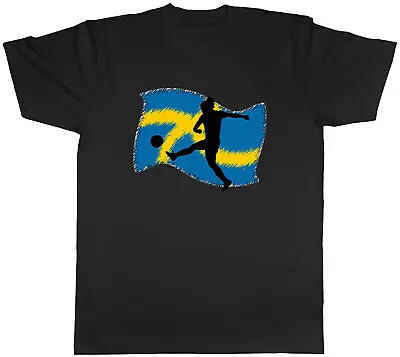 Buy Sweden Flag Womens Football Mens Unisex T-Shirt Tee • 8.99£
