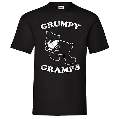 Buy Grumpy Gramps Cartoon Cat Fun T-Shirt Birthday Gift • 13.49£