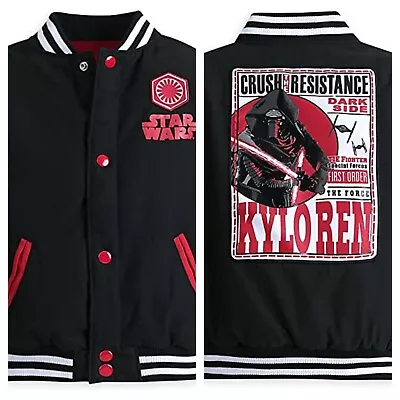 Buy Sz 7/8 Disney Store Star Wars Kylo Ren Varsity Jacket Black & Red • 28.35£