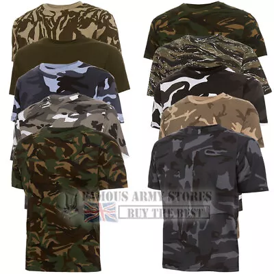 Buy British Army Military Camo T-shirt Mens Combat Camouflage Cadet Cotton Fishing • 5.99£