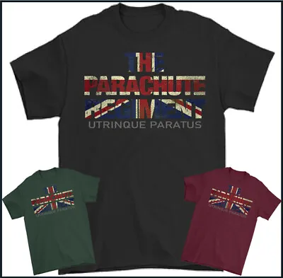 Buy PARA T-Shirt The Parachute Regiment Mens 1 2 3 4 10 Regt SFSG Union Jack Reg • 10.99£