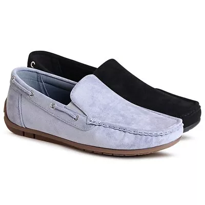 Buy Men's Velours Moccasins Comfort Slipper Shoes Loafers Slip On Trendy • 45.50£