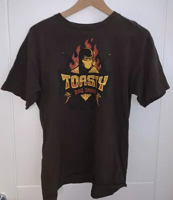 Buy Mortal Kombat Scorpion Toasty Mens M Medium Brown T-Shirt Tee Teefury • 3.99£