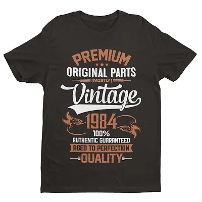 Buy Vintage 1984 Original Parts Funny 40th Birthday In 2024 T Shirt Gift Idea Mens • 13.95£
