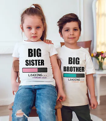 Buy BIG Brother Loading Funny  Personalised T-shirt/bodysuit /kids/child • 9.80£