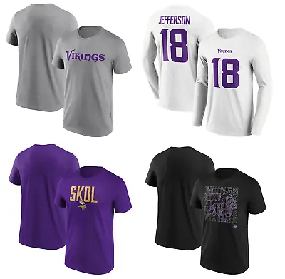 Buy Minnesota Vikings NFL T-Shirt Men's American Football Fanatics Top - New • 14.99£
