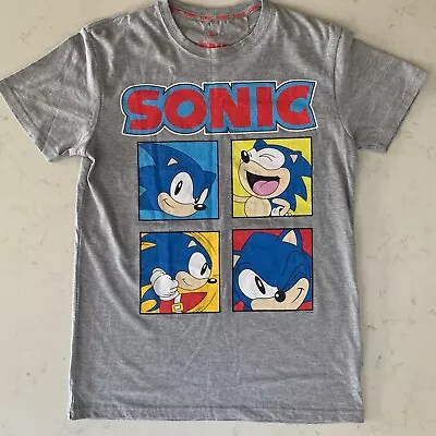 Buy Sonic The Hedgehog Sega Mens Small Short Sleeve T-Shirt Grey Graphic Tee • 14.95£
