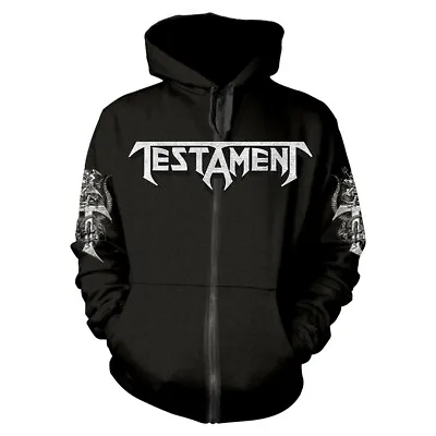 Buy Testament 'Pitchfork Horns' Zip Hoodie - NEW OFFICIAL Hooded Sweatshirt • 42.99£