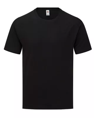 Buy Brand New 2 X Mens Black Fruit Of The Loom T Shirt. 100% Cotton. Size L. • 11.99£
