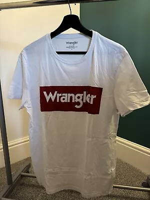 Buy 2 Wrangler Logo T Shirts Black White Red Size Small/Medium S/M • 4£