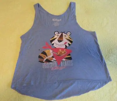 Buy KELLOGGS Tony Tiger Frosted Flakes Cereal Ladies SHIRT Sz XL Retro Character • 11.48£