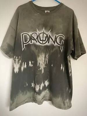 Buy Vintage PRONG Logo Tie-Dye T-Shirt  XL • 39.95£