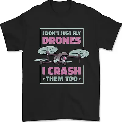 Buy I Crash Them Too Funny Drone Pilot Mens T-Shirt 100% Cotton • 8.49£