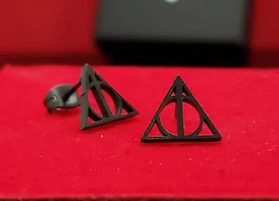 Buy Deathly Hallows Earrings Goth Punk Occult Alternative Witchcraft Witchy • 5.68£