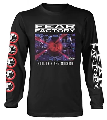 Buy Fear Factory Soul Of A  Machine Black Long Sleeve Shirt • 30.39£
