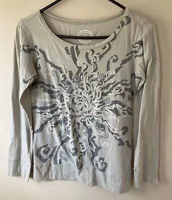 Buy Life Is Good Crusher Excuse Me  T-Shirt Womens Med Gray  Long Sleeve • 3.55£