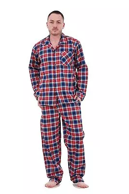 Buy Mens Pyjama Set Yarn Dyed Woven Check Cotton Blend Loungewear Regular Big Size • 12.95£
