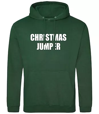 Buy Christmas Jumper Hoodie Funny Ironic Xmas Jumper Adults Teens Kids Sizes • 26.99£