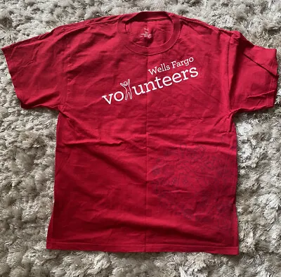 Buy Hanes Wells Fargo Volunteer T-Shirt Red • 9£