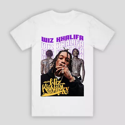 Buy Custom T Shirt Wiz Khalifa Rapper Music Hip Hop R&b Vintage Tee Artist Pop • 24.97£