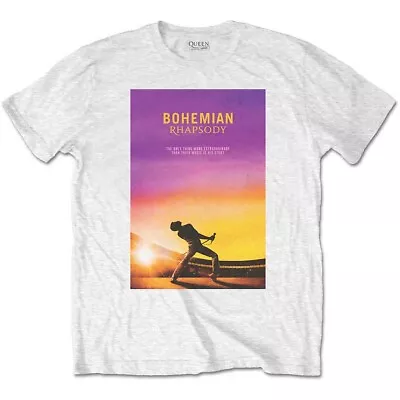 Buy Queen Freddie Mercury White Bohemian Rhapsody Official Tee T-Shirt Mens • 17.13£