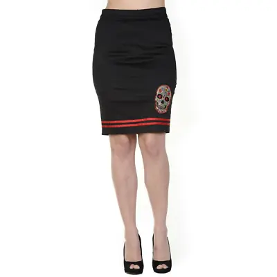 Buy Banned Apparel Candy Skull Skirt Tattoo Alternative Womens Clothing • 26.18£