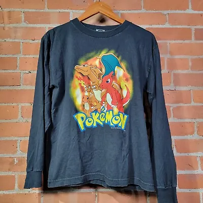 Buy Vintage Pokémon T-shirt Youth XL Nintendo Charizard Charmeleon Charmander 1999 • 31.57£
