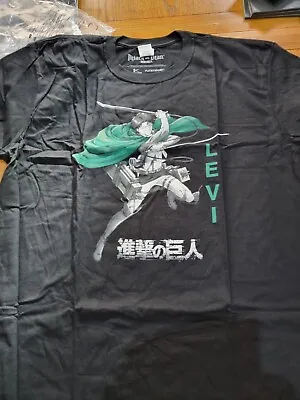 Buy  Official Attack On Titan Levi Black   Size Xl T Shirt Bnwt • 6.99£