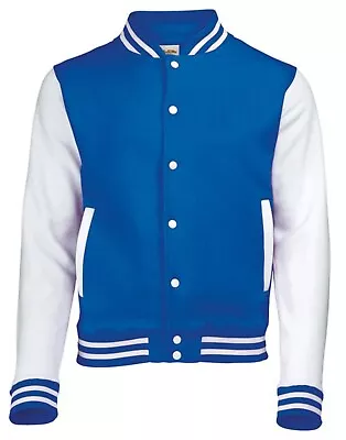 Buy Awdis Mens Heavyweight American Baseball Style Letterman Varsity College Jacket • 28.20£