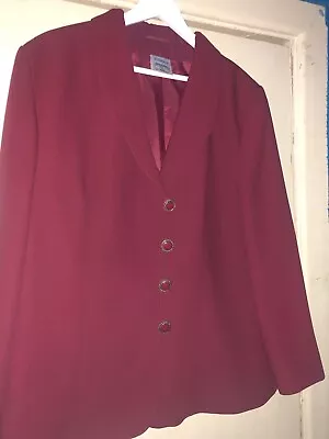Buy EASTEX Burgundy Size 16 Beautiful Jacket  • 5£