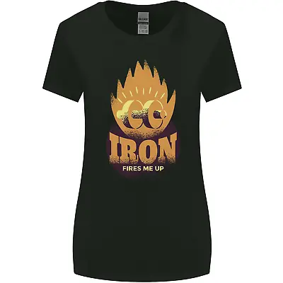 Buy Iron Fires Me Up Gym Bodybuilding Womens Wider Cut T-Shirt • 8.75£