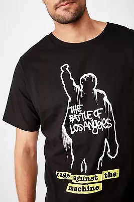 Buy Men's Rage Against The Machine RATM Black Licensed Band Tee Shirt XXL • 25.29£