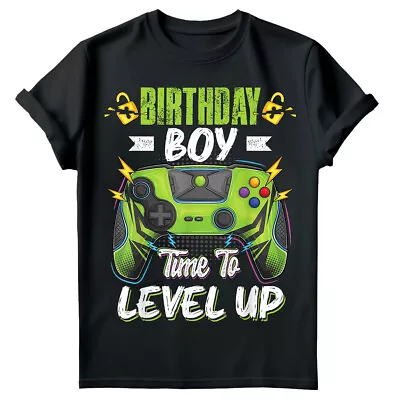 Buy Time To Level Up Video Game Funny Birthday Boys Girls Kids T Shirt #RL • 5.99£