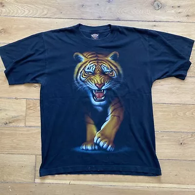 Buy Rock Eagle Tiger Size L Animal Single Stitch Tee T Shirt Animal Print 90s Orig • 20£