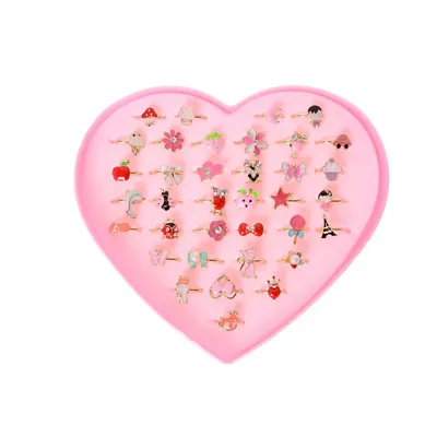 Buy Fashion Adjustable Kids Sweet Alloy Ring Children Costume Jewelry Toy Gift H*P_ • 4.25£
