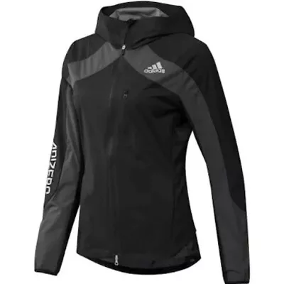 Buy Adidas Adizero Marathon Womens Hooded Running Jacket UK Small New - H31152 • 39£