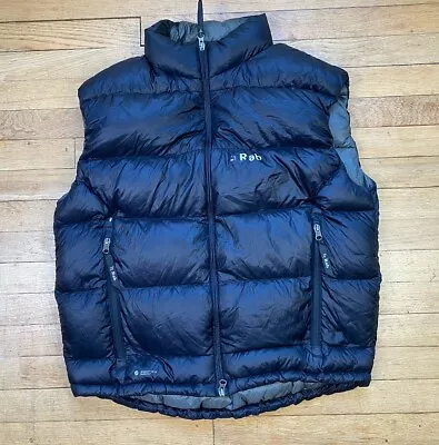 Buy Men’s Black RAB Gillet Neutrino Vest Bodywarmer Large Coat Jacket Down Feather L • 34.99£