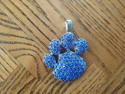 Buy Blue Wildcat Animal  Tiger Paw  Pendant Jewelry • 4.82£