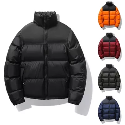 Buy Stylish Jacket Mens Male Coat Puffer Bubble Stand Collar Daily Durable • 24.24£