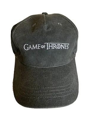 Buy Game Of Thrones Cap Unisex Grey Baseball Cap Classic Logo Official - Worn Look • 4.50£