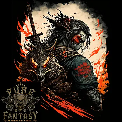 Buy Dark Samurai Fantasy Warrior Mens Cotton T-Shirt Tee Top • 10.75£